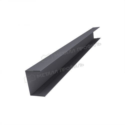 Планка стойки забора 40мм 30х40 х 2000 (VALORI Д-20-Grey\Grey-0.5)