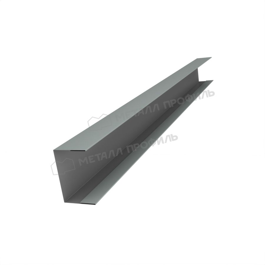 Планка стойки забора 40мм 30х40 х 2000 (ПЭ-01-7005-0.45)