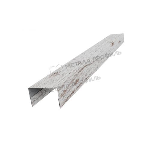 Планка стойки забора 40мм 30х40 х 2500 (ECOSTEEL_MA-01-Беленый Дуб-0.5)