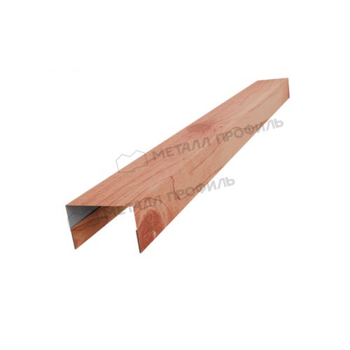 Планка стойки забора 40мм 30х40 х 2500 (ECOSTEEL_T-12-Золотой Орех-0.45)