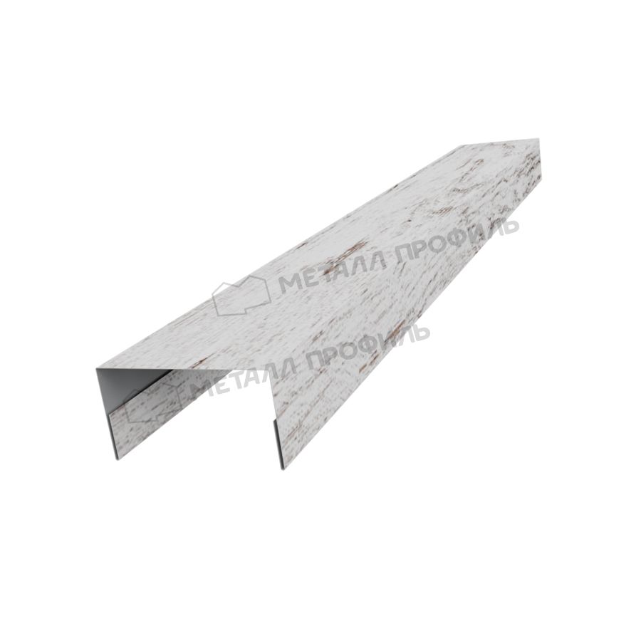 Планка стойки забора 60мм 35х60 х 2000 (ECOSTEEL_MA-01-Беленый Дуб-0.5)