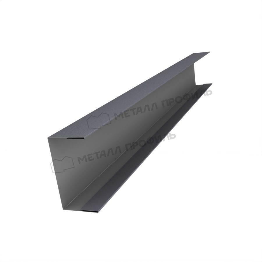 Планка стойки забора 60мм 35х60 х 2000 (VALORI-20-Grey-0.5)