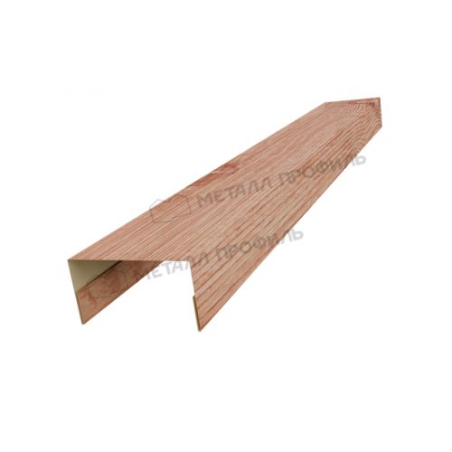 Планка стойки забора 60мм 35х60 х 2500 (ECOSTEEL_T-01-Кедр-0.5)