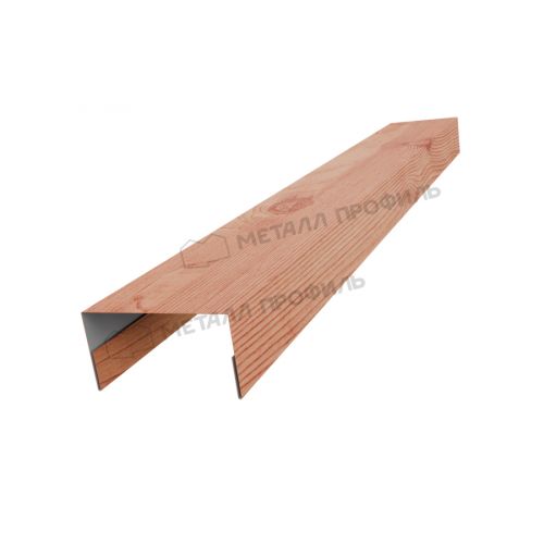 Планка стойки забора 60мм 35х60 х 2500 (ECOSTEEL_T-12-Золотой Орех-0.45)