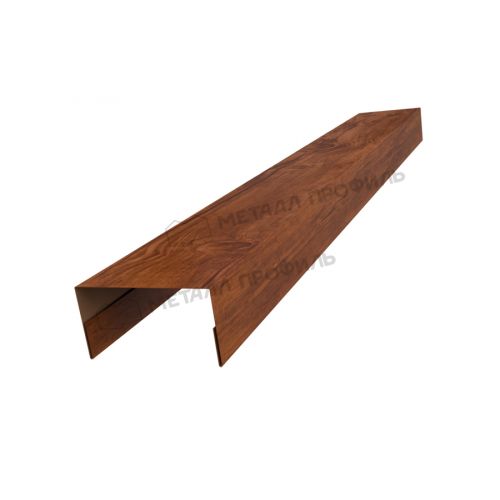 Планка стойки забора 60мм 35х60 х 2500 (ECOSTEEL-01-МореныйДуб-0.5)