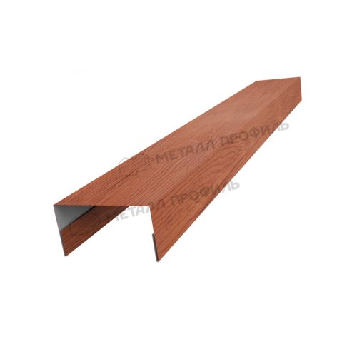 Планка стойки забора 60мм 35х60 х 3000 (ECOSTEEL_T-12-Дуб-0.45)