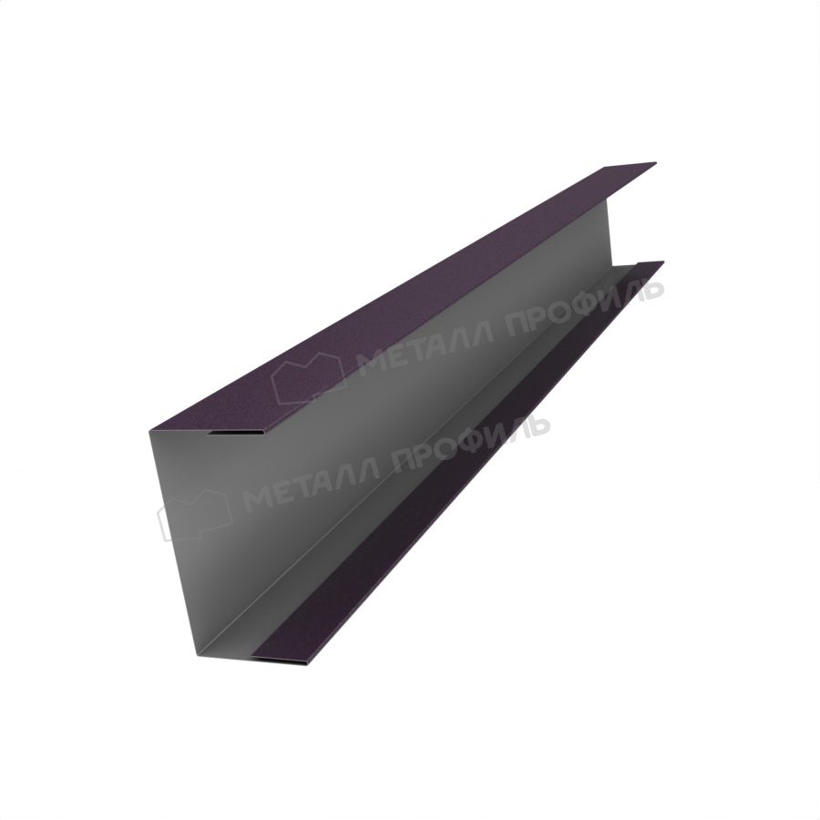 Планка стойки забора 60мм 35х60 х 3000 (VALORI-20-Violet-0.5)