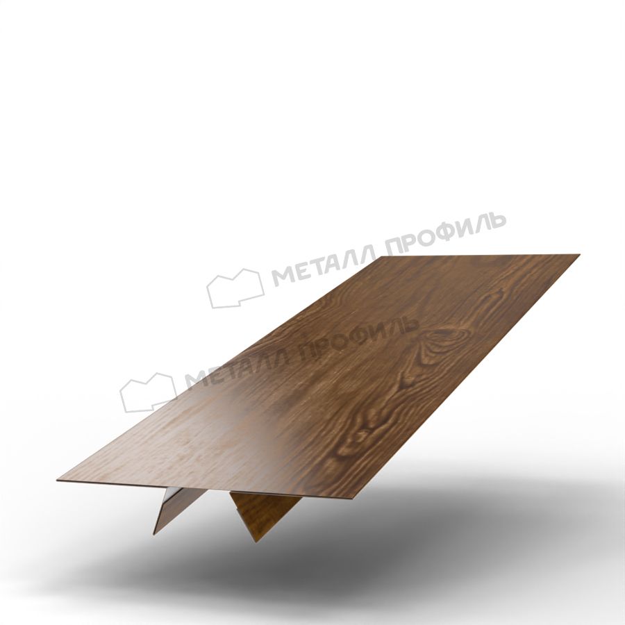 Планка стыковочная сборная верхняя Woodstock 87х15х2000 (ECOSTEEL_T-01-ЗолотойДуб-0.5)