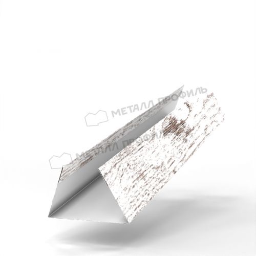 Планка стыковочная сборная нижняя Woodstock 50х33х3000 (ECOSTEEL_MA-01-Беленый Дуб-0.5)