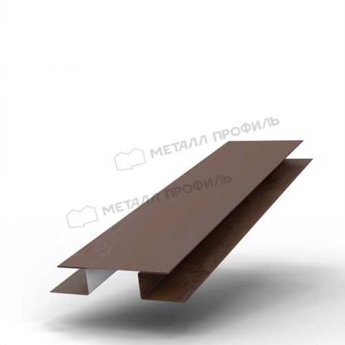 Планка стыковочная сложная Woodstock 75х3000 (ECOSTEEL_MA-01-Бразил. Вишня-0.5)