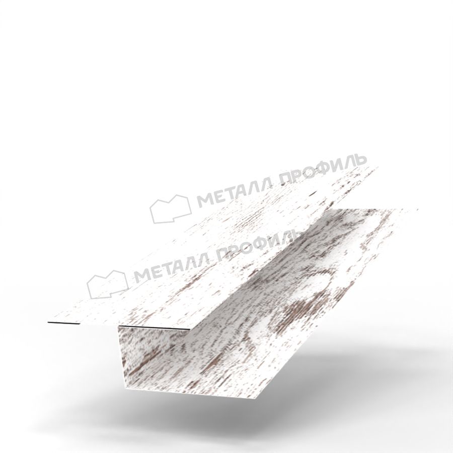 Планка стыковочная универсальная 50х18х2000 (ECOSTEEL_MA-01-Беленый Дуб-0.5)