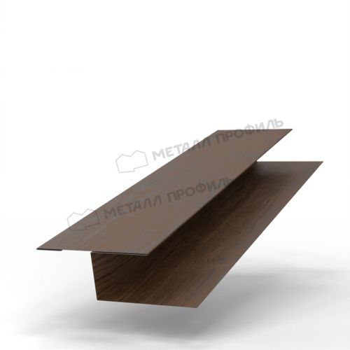 Планка стыковочная универсальная Woodstock 50х30х3000 (ECOSTEEL_MA-01-МореныйДуб-0.5)