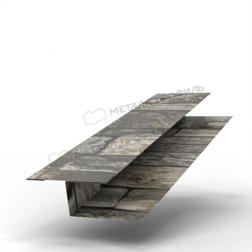 Планка стыковочная универсальная Woodstock 50х30х3000 (ECOSTEEL-01-БелыйКамень-0.5)
