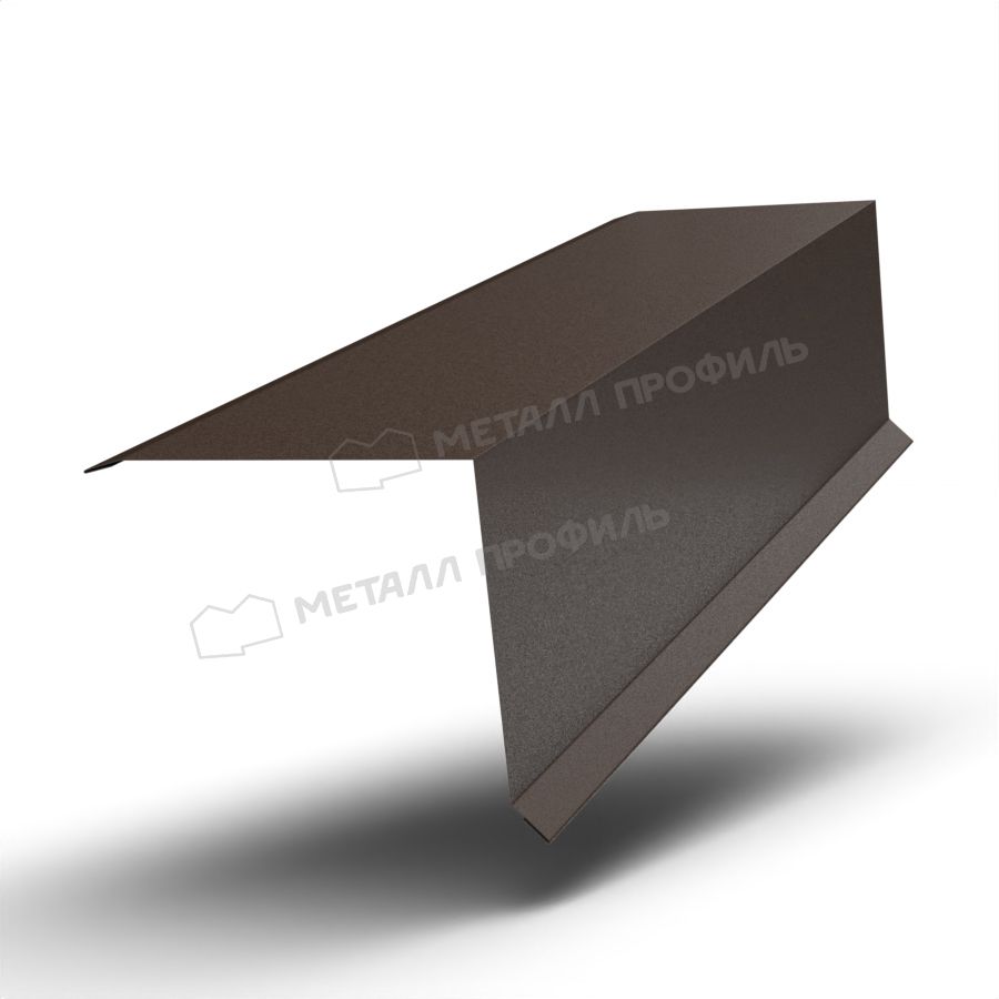 Планка торцевая 135х145х2000 (VALORI-20-DarkBrown-0.5)