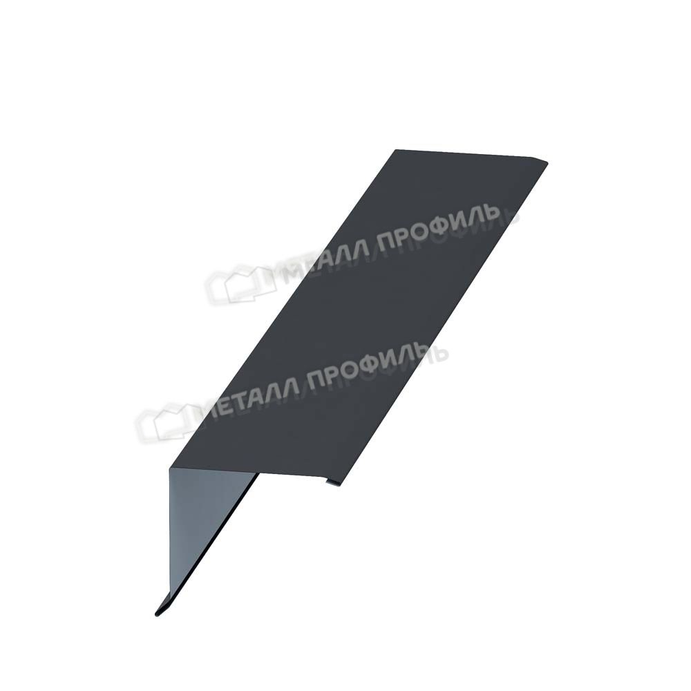 Планка торцевая 135х145х2000 (VALORI-20-DarkGrey-0.5)
