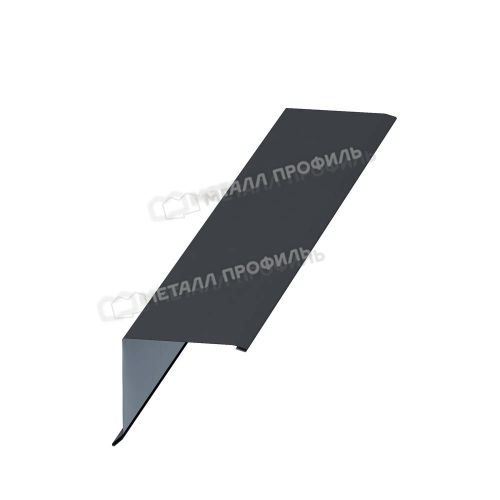 Планка торцевая 135х145х2000 (VALORI-20-DarkGrey-0.5)