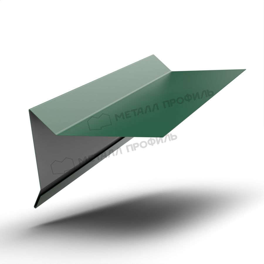 Планка торцевая для мягкой кровли 55х72х2000 (ПЭ-01-6005-0.45)