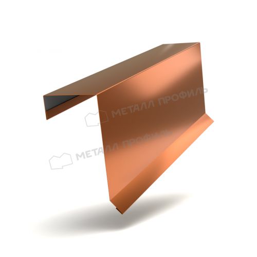 Планка торцевая кровельная FASTCLICK 65х130х2000 (AGNETA-20-Copper\Copper-0.5)