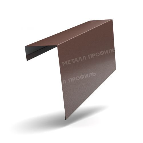 Планка торцевая усиленная 110х80х2000 (MattMP-20-8017-0.5)