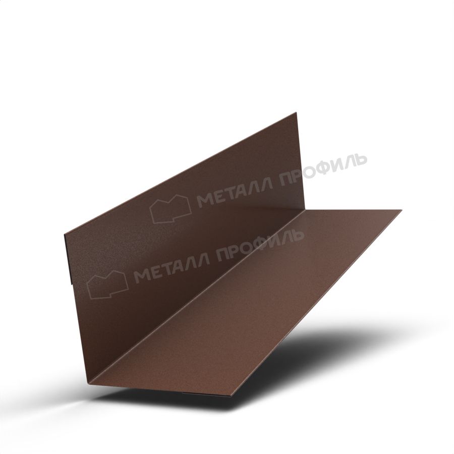 Планка угла внутреннего 115х115х2000 (VALORI-20-Brown-0.5)