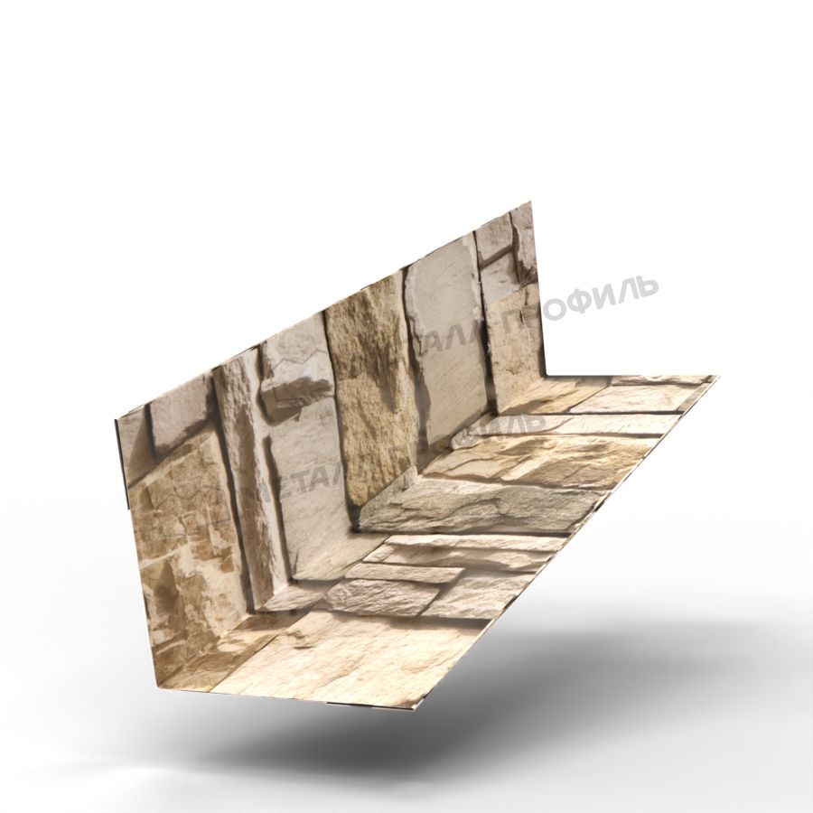 Планка угла внутреннего 30х30х3000 (ECOSTEEL-01-Песчаник-0.5)