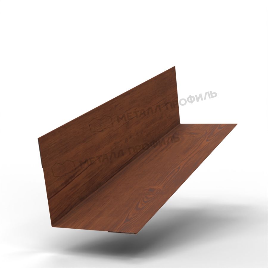 Планка угла внутреннего 50х50х3000 (ECOSTEEL_MA-01-Бразил. Вишня-0.5)