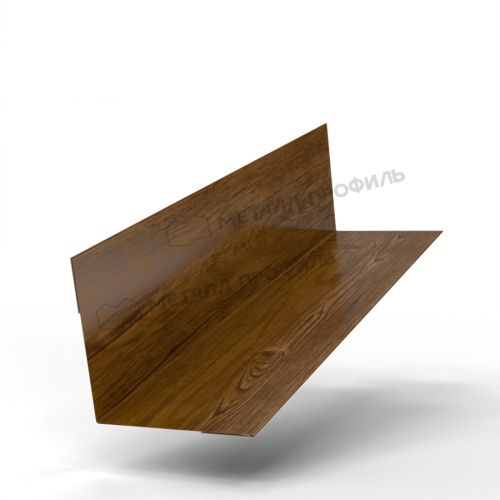 Планка угла внутреннего 50х50х3000 (ECOSTEEL_T-01-ЗолотойДуб-0.5)