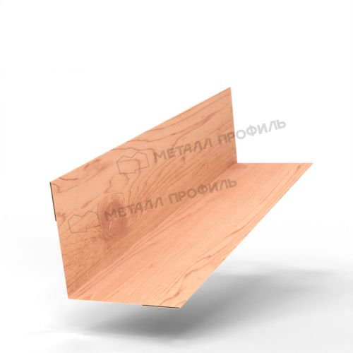 Планка угла внутреннего 50х50х3000 (ECOSTEEL-01-Орех коричневый-0.45)