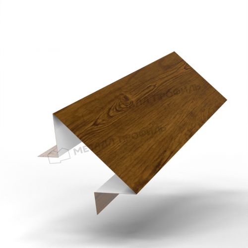 Планка угла внутреннего сборная верхняя Woodstock 58х23х2000 (ECOSTEEL_T-01-ЗолотойДуб-0.5)