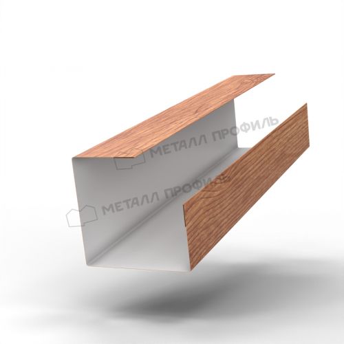 Планка угла внутреннего сборная нижняя Woodstock 50х30х3000 (ECOSTEEL_T-01-Кедр-0.5)