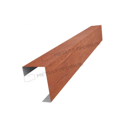 Планка угла декоративная на столб 40мм 42х62 х 2500 (ECOSTEEL_T-12-Дуб-0.45)