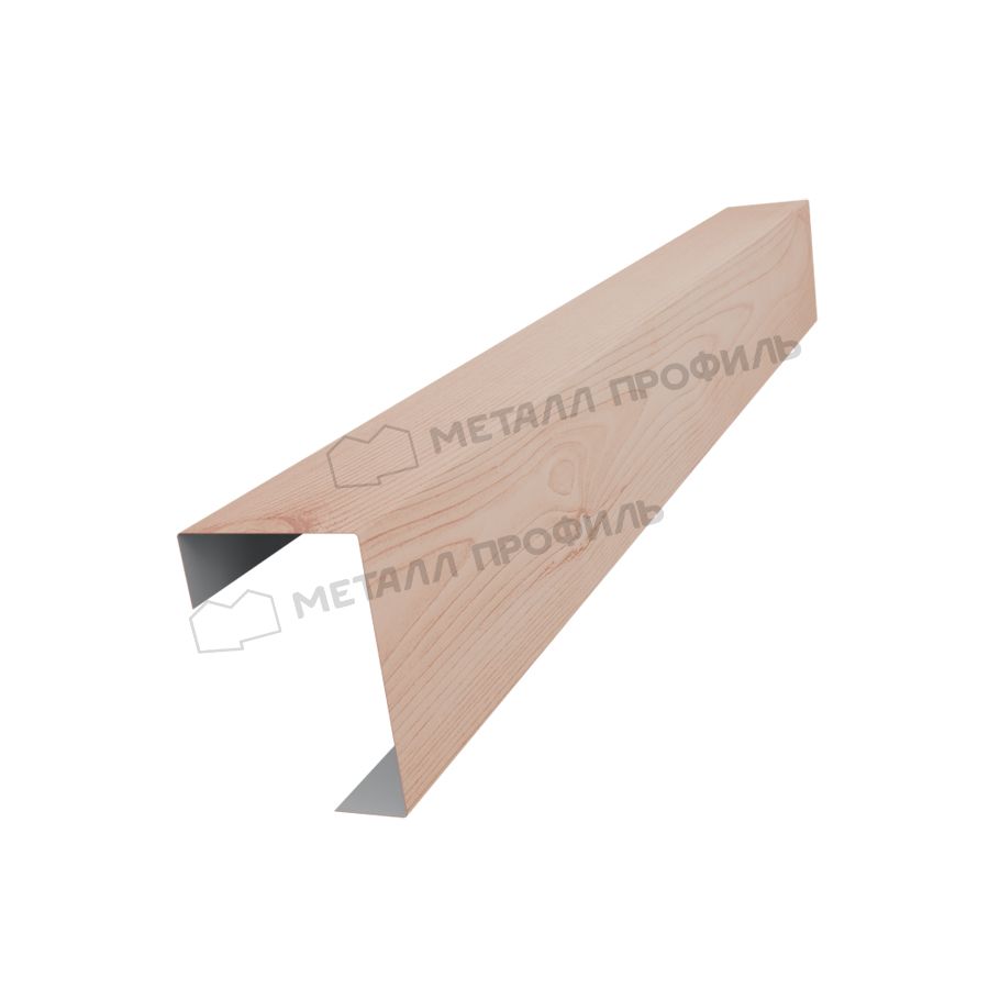 Планка угла декоративная на столб 40мм 42х62 х 3000 (ECOSTEEL_T-12-Орех-0.45)