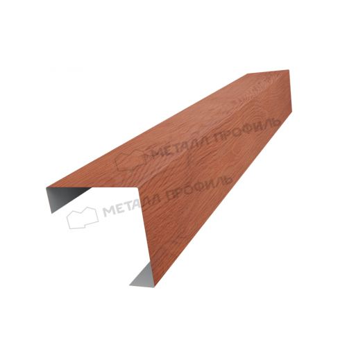 Планка угла декоративная на столб 60мм 62х62 х 2000 (ECOSTEEL_T-12-Дуб-0.45)