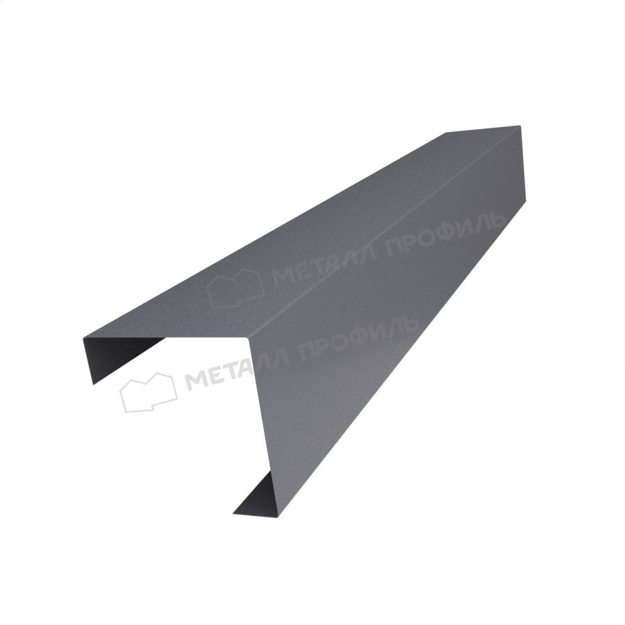 Планка угла декоративная на столб 60мм 62х62 х 2000 (VALORI Д-20-Grey\Grey-0.5)