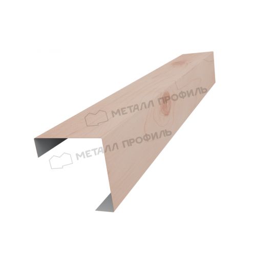 Планка угла декоративная на столб 60мм 62х62 х 2500 (ECOSTEEL_T-12-Орех-0.45)