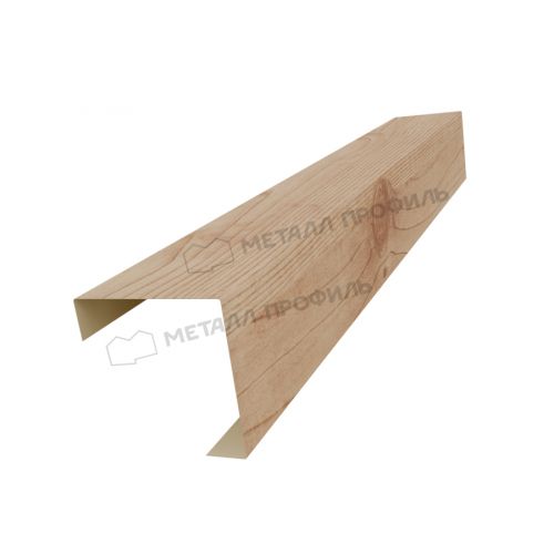 Планка угла декоративная на столб 60мм 62х62 х 3000 (ECOSTEEL_MA-01-Сосна-0.5)