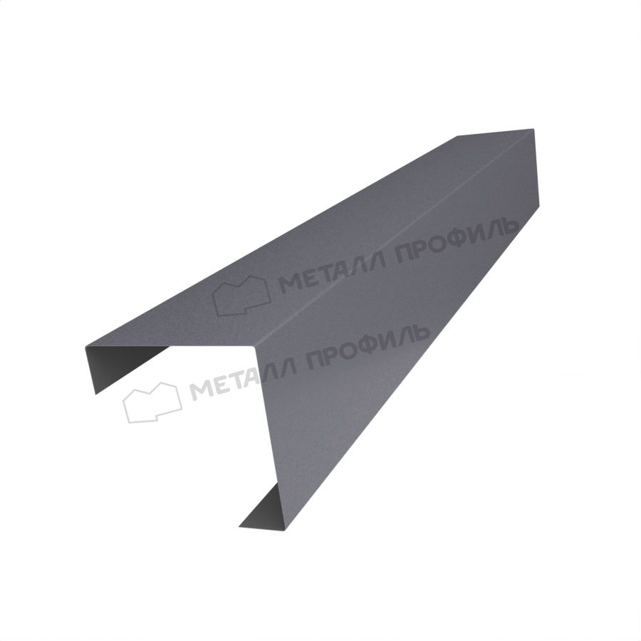 Планка угла декоративная на столб 60мм 62х62 х 3000 (VALORI-20-Grey-0.5)