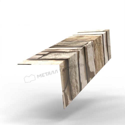 Планка угла наружного 30х30х3000 (ECOSTEEL-01-Песчаник-0.5)