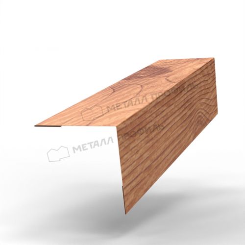Планка угла наружного 50х50х3000 (ECOSTEEL_T-01-Кедр-0.5)