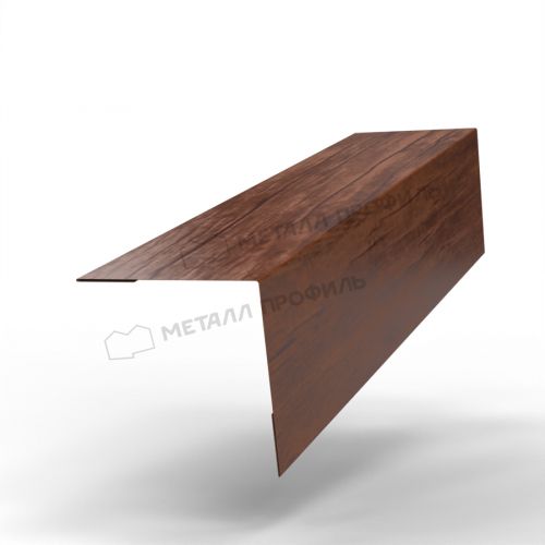 Планка угла наружного 50х50х3000 (ECOSTEEL-01-МореныйДуб-0.5)