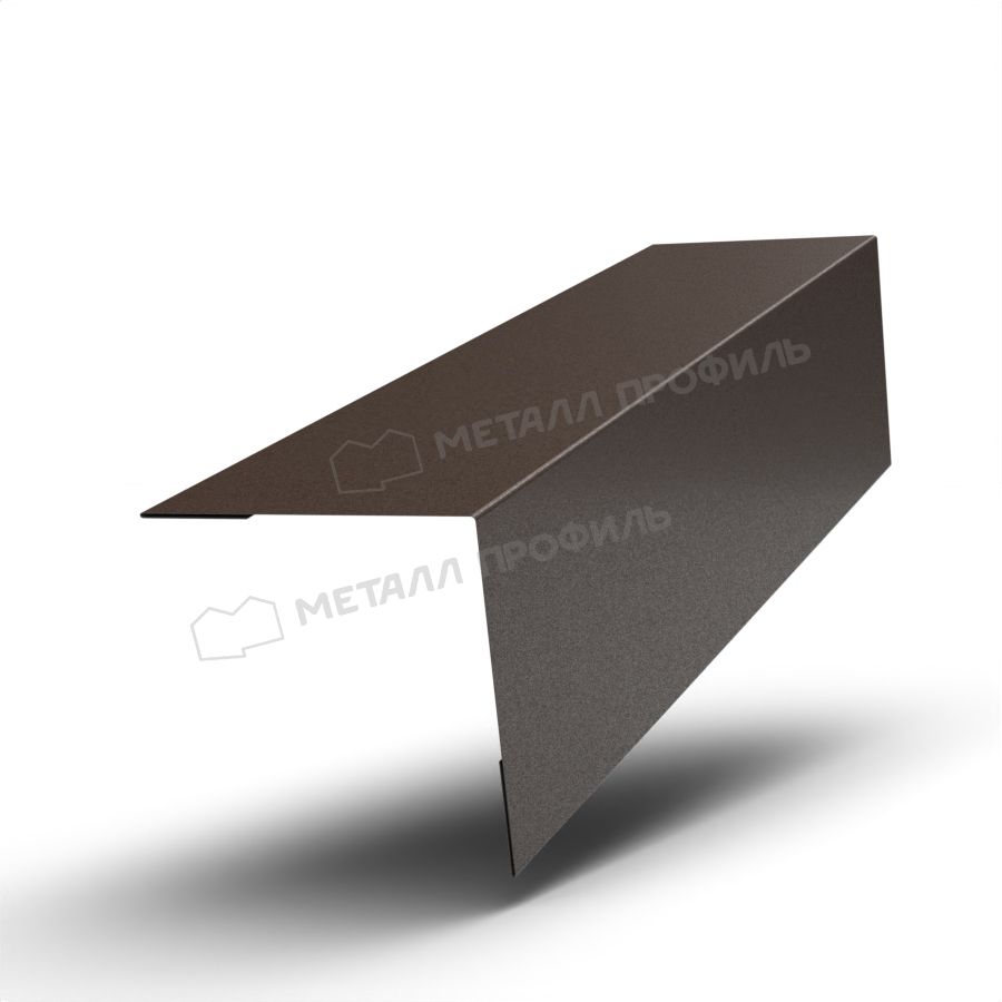 Планка угла наружного 75х75х3000 (VALORI-20-DarkBrown-0.5)