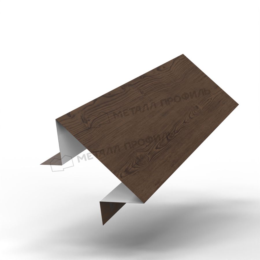 Планка угла наружного сборная нижняя Woodstock 70х28х3000 (ECOSTEEL_MA-01-МореныйДуб-0.5)