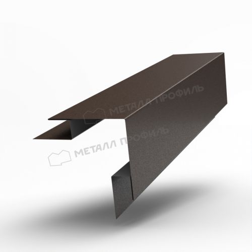 Планка угла наружного сложного 22мм 75х75х3000 (VALORI-20-DarkBrown-0.5)