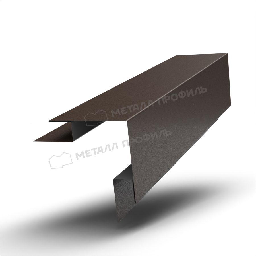 Планка угла наружного сложного 75х75х3000 (VALORI-20-DarkBrown-0.5)