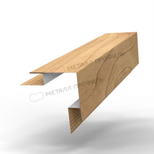 Планка угла наружного сложного Woodstock 75х75х3000 (ECOSTEEL_MA-01-Сосна-0.5)
