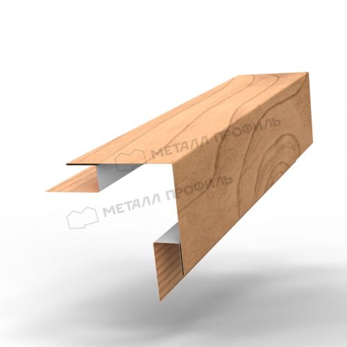 Планка угла наружного сложного Woodstock 75х75х3000 (ECOSTEEL-01-Сосна-0.5)