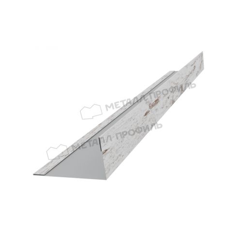 Планка угла усиливающая для забора 40х20 х 2000 (ECOSTEEL_MA-01-Беленый Дуб-0.5)
