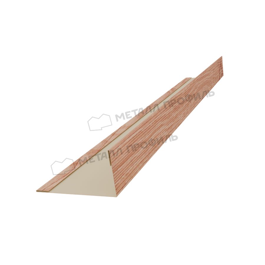 Планка угла усиливающая для забора 40х20 х 2000 (ECOSTEEL_T-01-Кедр-0.5)