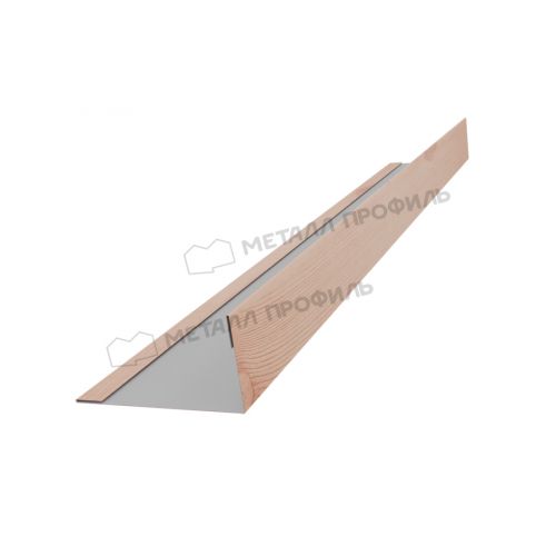 Планка угла усиливающая для забора 40х20 х 2500 (ECOSTEEL_T-12-Орех-0.45)