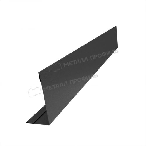 Планка угла усиливающая для забора 40х20 х 3000 (VALORI Д-20-DarkGrey\DarkGr-0.5)